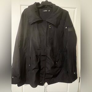 Ralph Lauren Black Womens Raincoat/Winbreaker XL